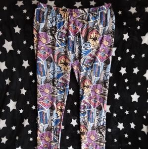 Women's Shosho Travel theme leggings size 3X